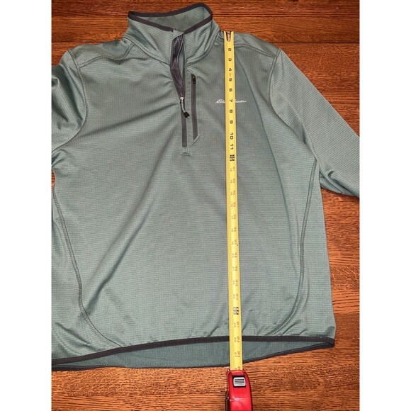 Eddie Bauer Men’s Half Zip Activator Grid Fleece Pullover- Storm S NWT - Picture 6 of 8